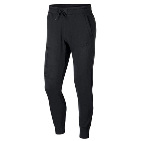 Nike‎ Black Cotton Blend Air Force One Athletic Training Jogger Pants Size M - Picture 2 of 14